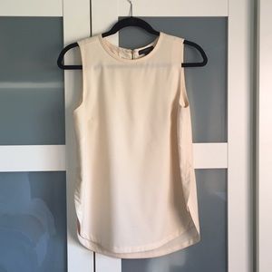Cream sleeveless top